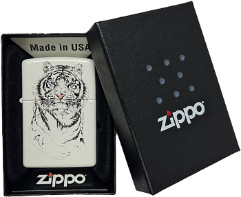 Зажигалка Zippo 24810 WHT TGR - Вольные стрелки Зажигалка Zippo 24810 WHT TGR - Вольные стрелки