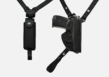 Кобура оперативная под ПМ вертикальная с з/о (кожа) ОК-1Н - Вольные стрелки