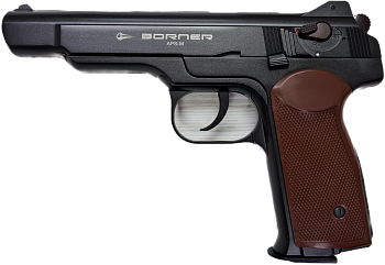 Пистолет пневматический BORNER APS-M Black, кал. 4,5 мм (металл)/BBs - Вольные стрелки