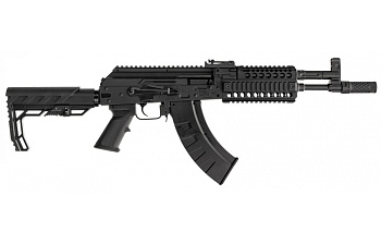 Винтовка пневм.  Crosman Full Auto AK1 4.5 мм, б/у (AK12, авто), чехол, такт. рукоять, коллиматор - Вольные стрелки
