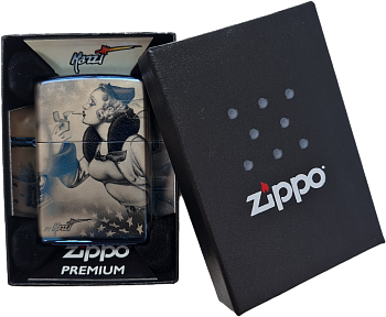 Зажигалка Zippo 80928 MAZZI Windy Girl - Вольные стрелки Зажигалка Zippo 80928 MAZZI Windy Girl - Вольные стрелки