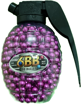 Шарики пластиковые 6мм, граната 800шт  - Вольные стрелки